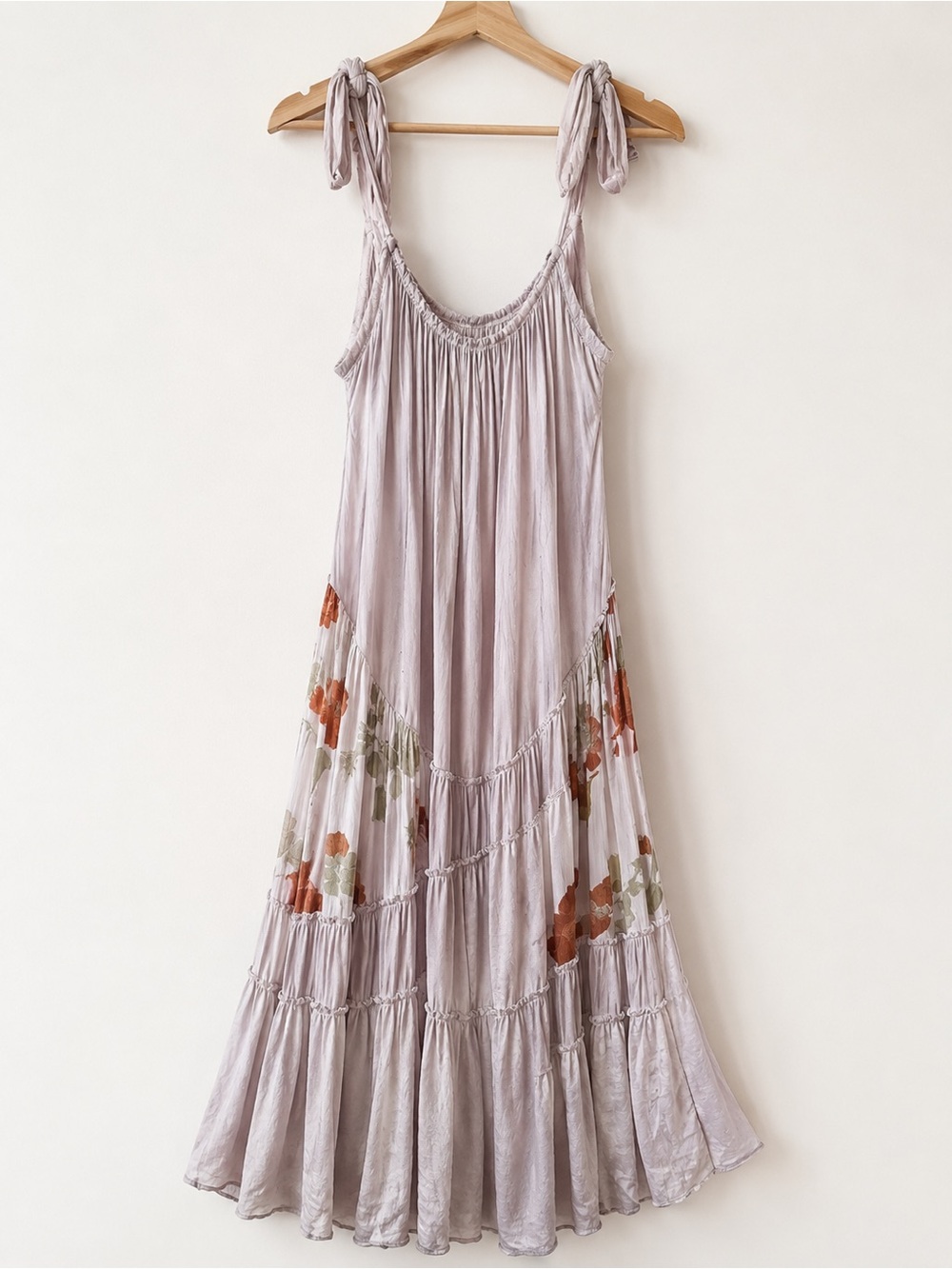 Free People Bare It All Maxi Dress Small Floral Boho Pockets Cottagecore Prairie